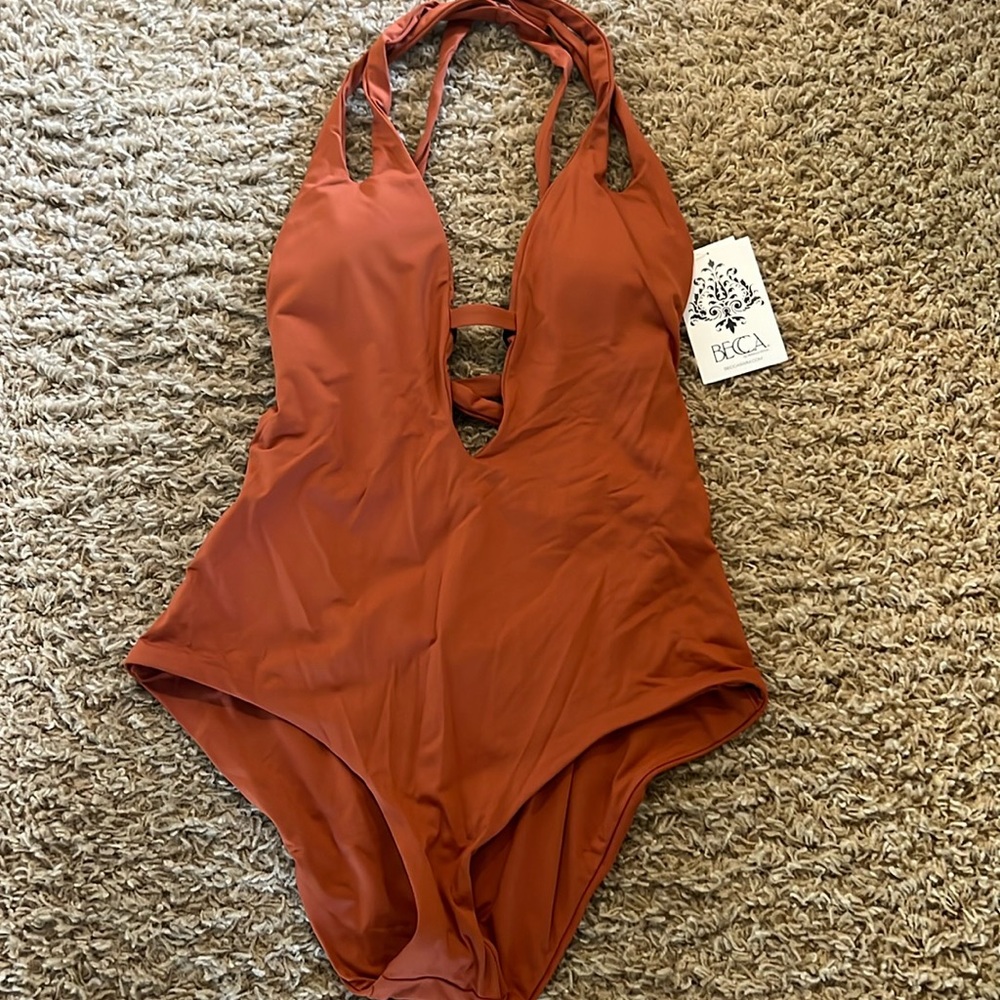 Becca Pucker Up Teardrop One-Piece Swimsuit